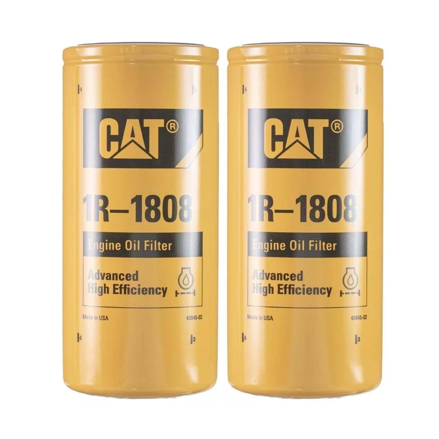Caterpillar 1R1808 Oil Filter, 2 Pack