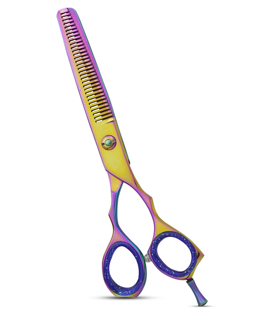 RIDIX ERGO RING Premium blue & Multi colors Thinning scissors