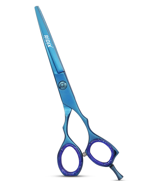 RIDIX Ergo Ring Professional Blue & Multi colors Barber scissors