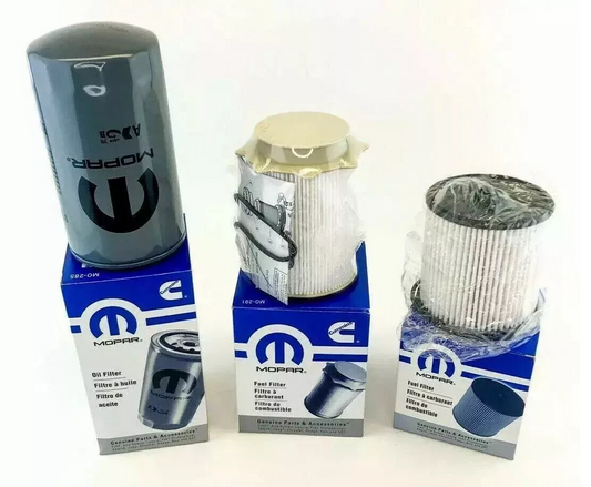 Mopar 5083285AA, 68157291AA, 68436631AA filter set