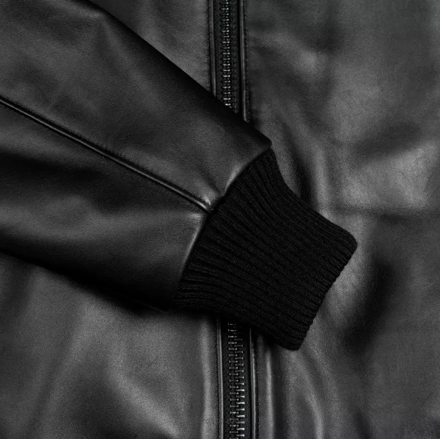 RIDIX New Black Leather Jacket Men Flight/Bomber Pure Lambskin Slim Size