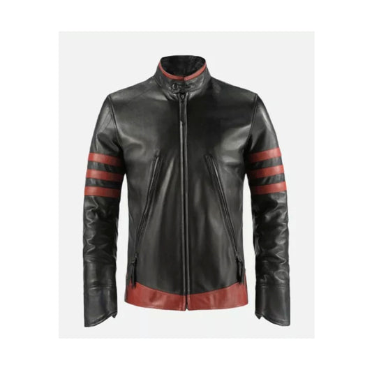 RIDIX X-Men Motorbike Style Leather Jacket Wolverine Style Leather Jacket For Men's