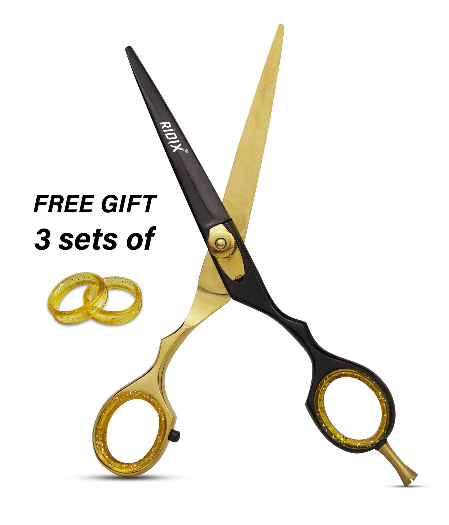 RIDIX ZENCUT Professional Golden & Golden black Barber scissors