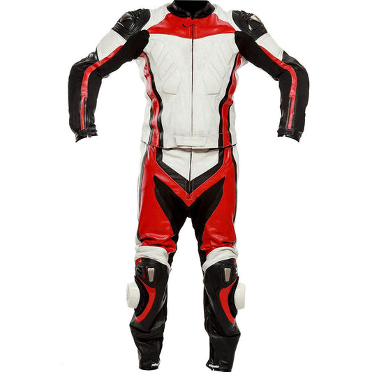 Durable Genuine Leather Motorbike Jacket Suits Leather Motorbike Suits