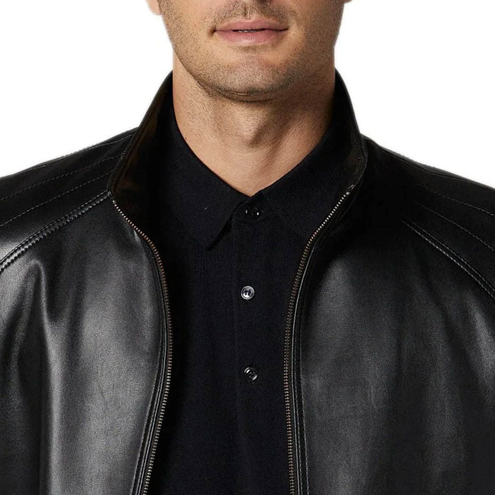 Premium Black Leather Jacket for Men – Stylish & Durable