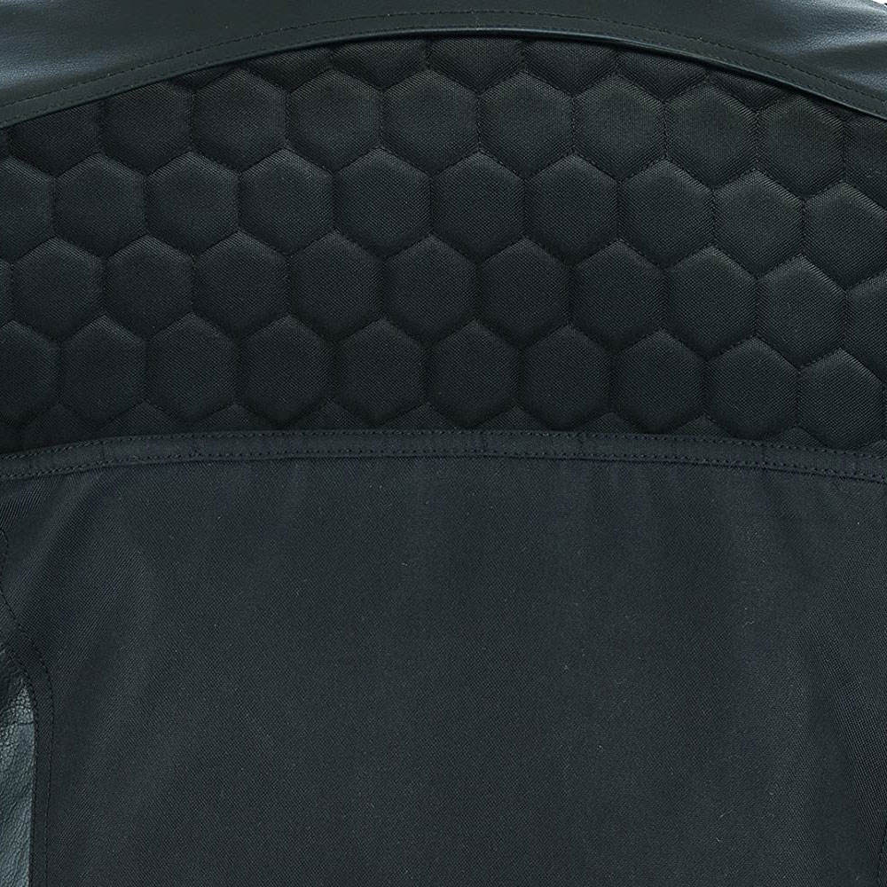 Men’s Black Armored Motorcycle Jacket – HexTech Urban Series