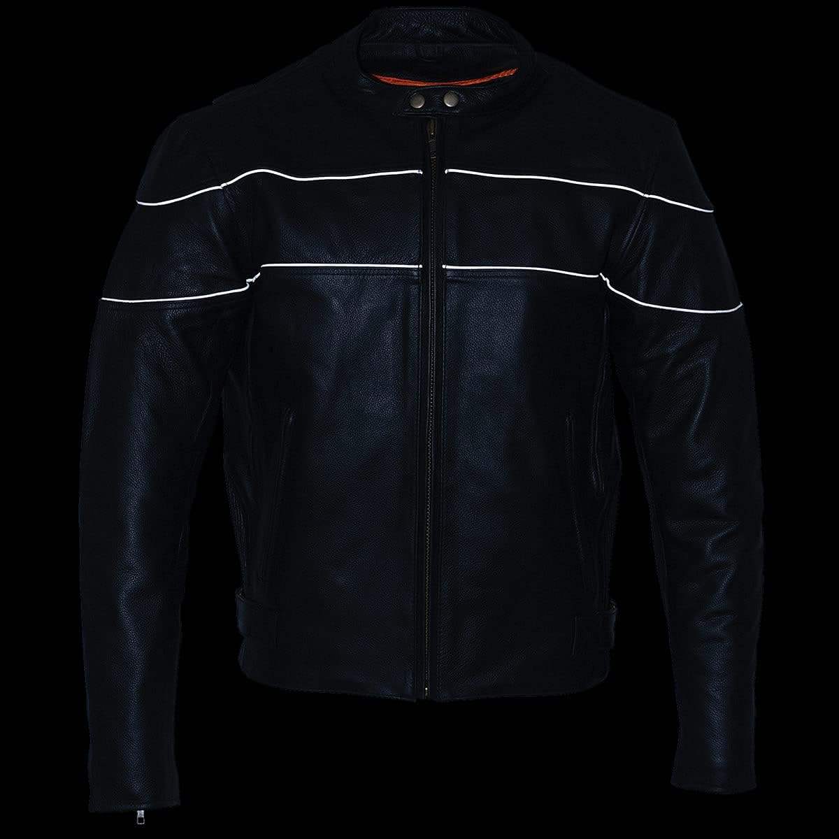 Classic Black Leather Motorcycle Jacket