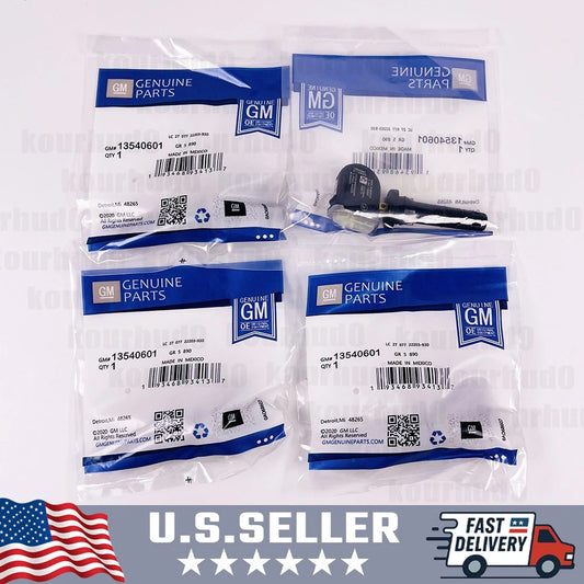 4 Pack Genuine GM 13540601 TPMS Tire Pressure Sensor for GMC Trucks & Vans