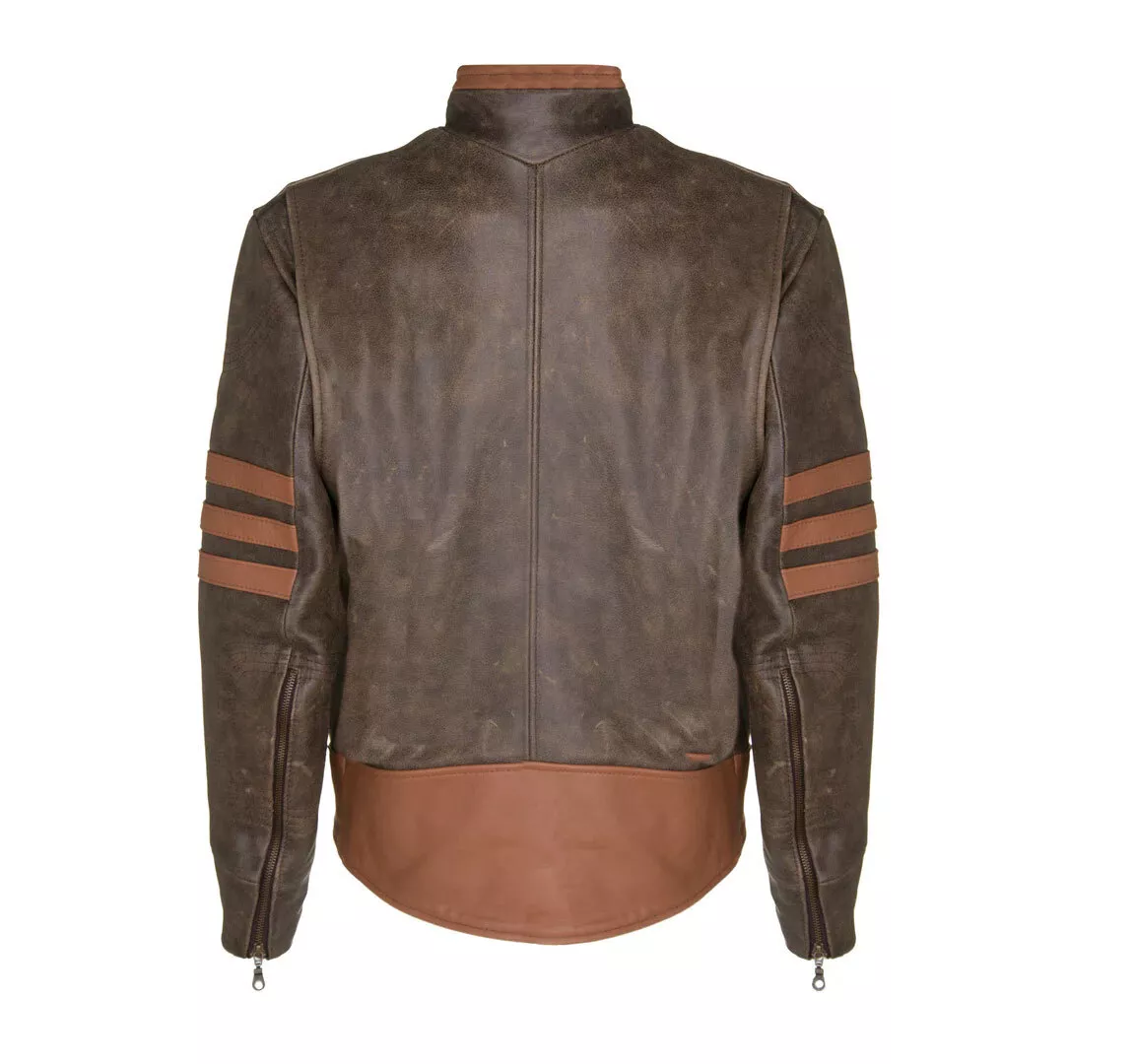 RIDIX X-Men Motorbike Style Leather Jacket Wolverine Style Leather Jacket For Men's