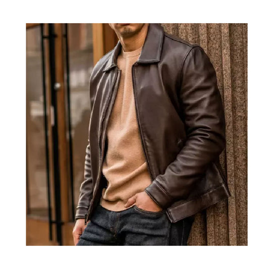 RIDIX Leather Jacket Men Real Biker Cafe Racer Soft Pure Sheep Skin Keanu Leather Coat