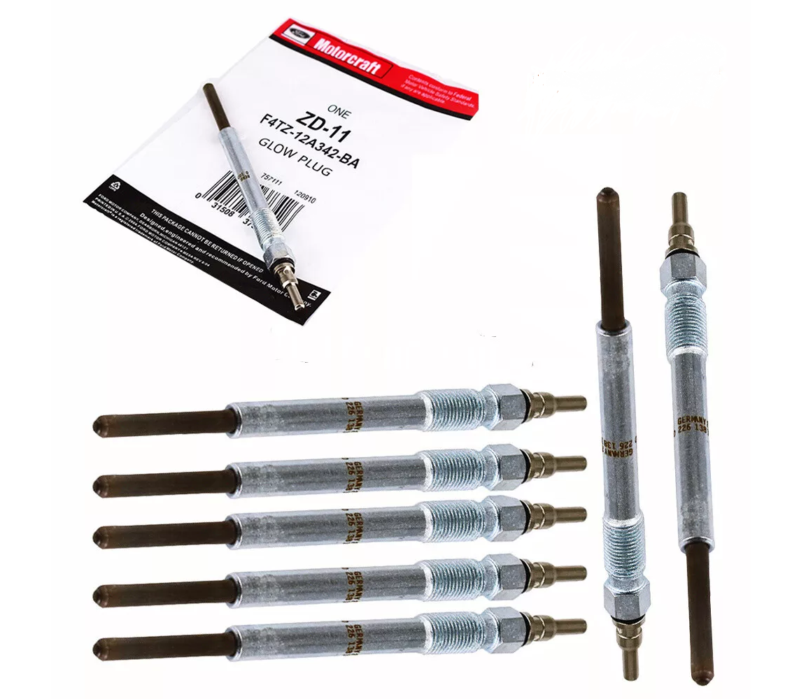 8 PC Motorcraft ZD-11 F4TZ-12A342-BA Glow Plugs 1995-2003 Ford 7.3 Liter