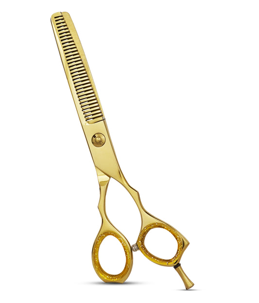 RIDIX ERGO RING Professional Gold & Black Gold Thinning scissors