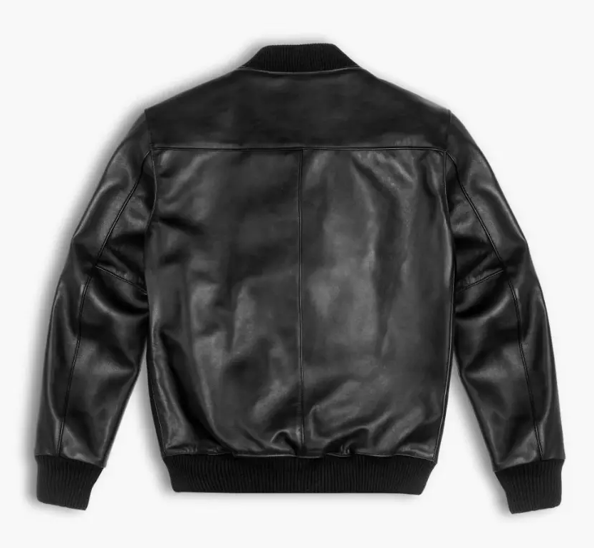 RIDIX New Black Leather Jacket Men Flight/Bomber Pure Lambskin Slim Size