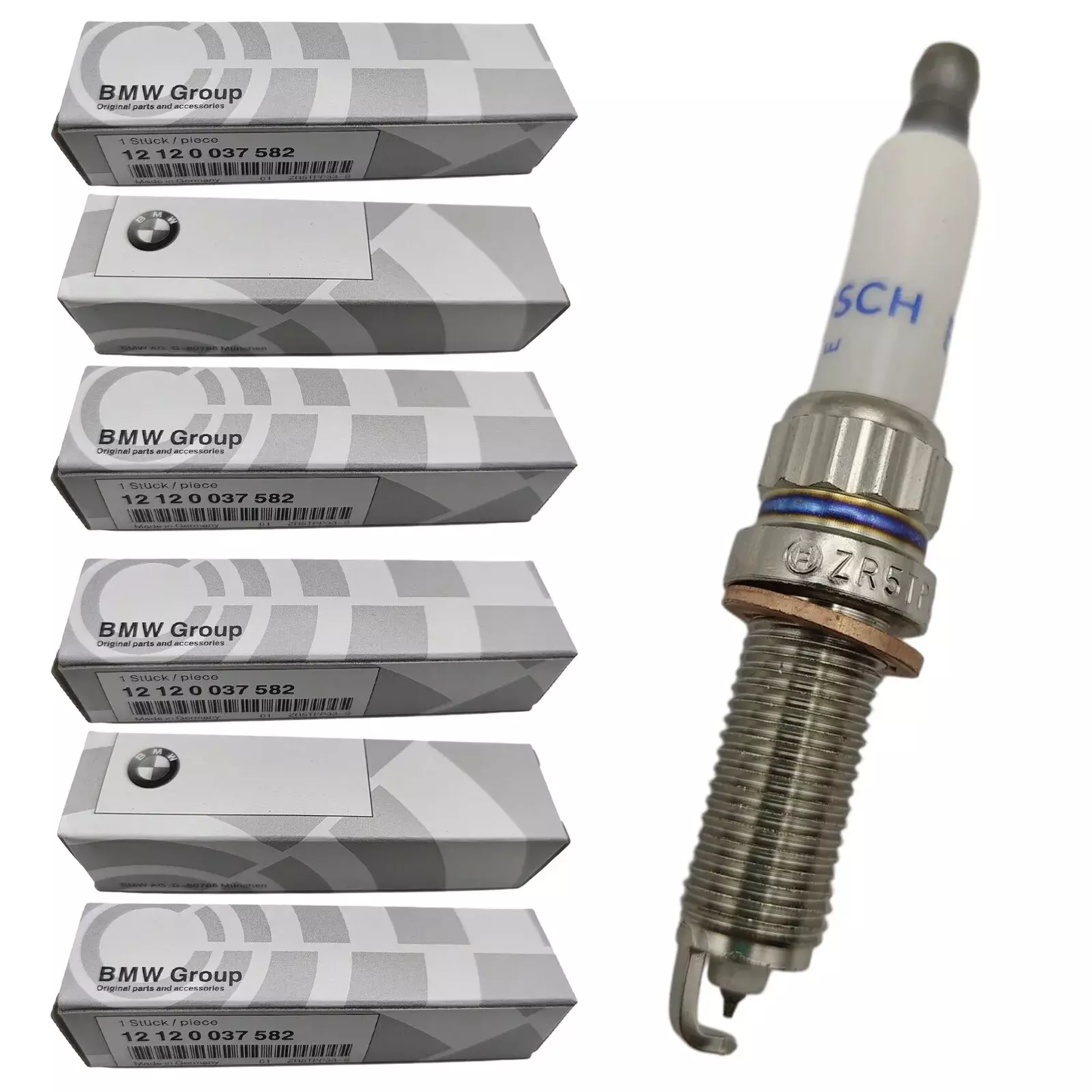 BMW Spark Plug 12120037582 Pack of 6