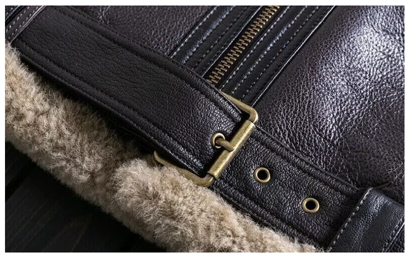 RIDIX Women B3 Bomber RAF Aviator Fly Shearling Fur Real Sheepskin Leather Jacket Coat