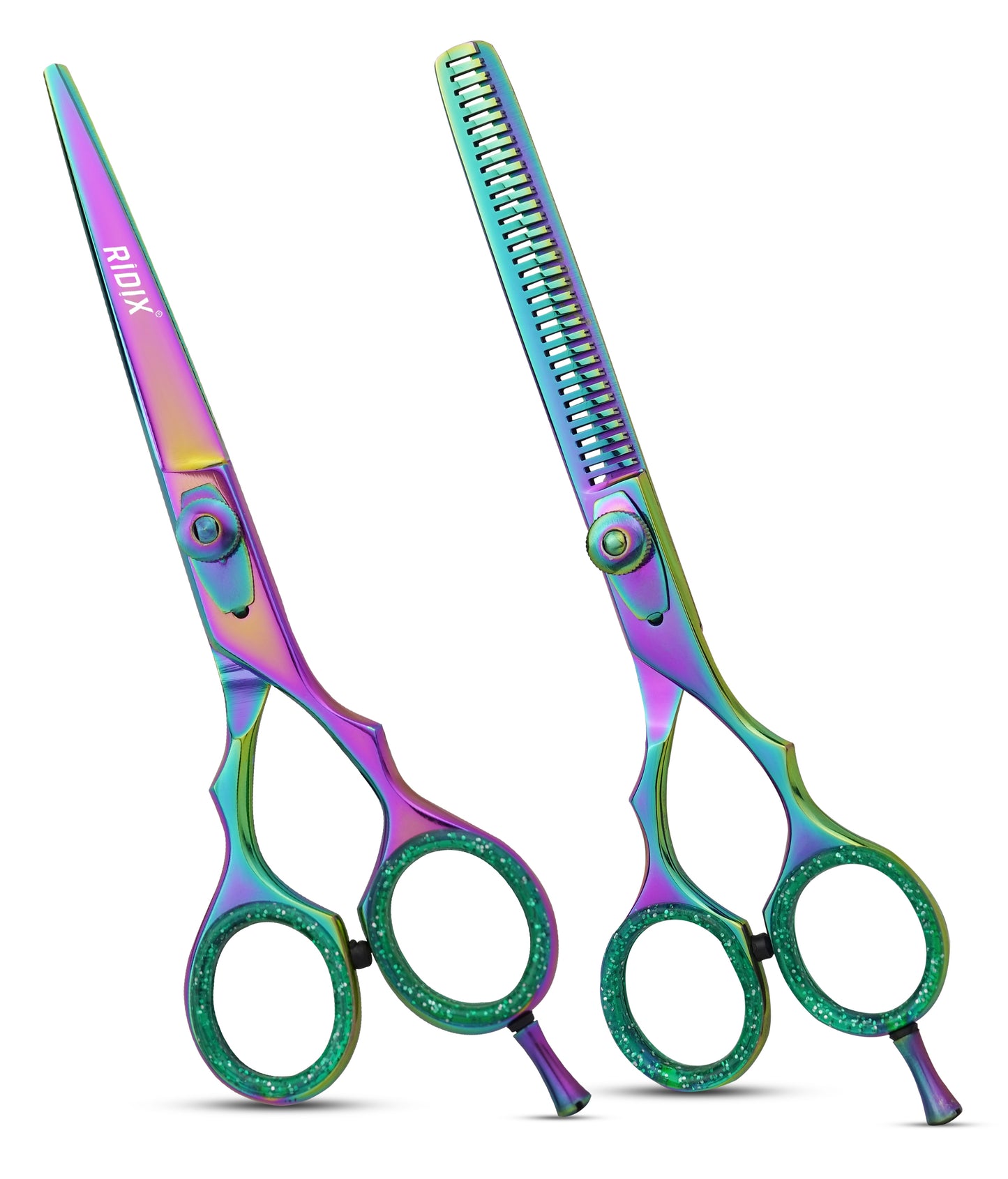 RIDIX ZENCUT Professional pair of barber & thinning multi colors hair scissors