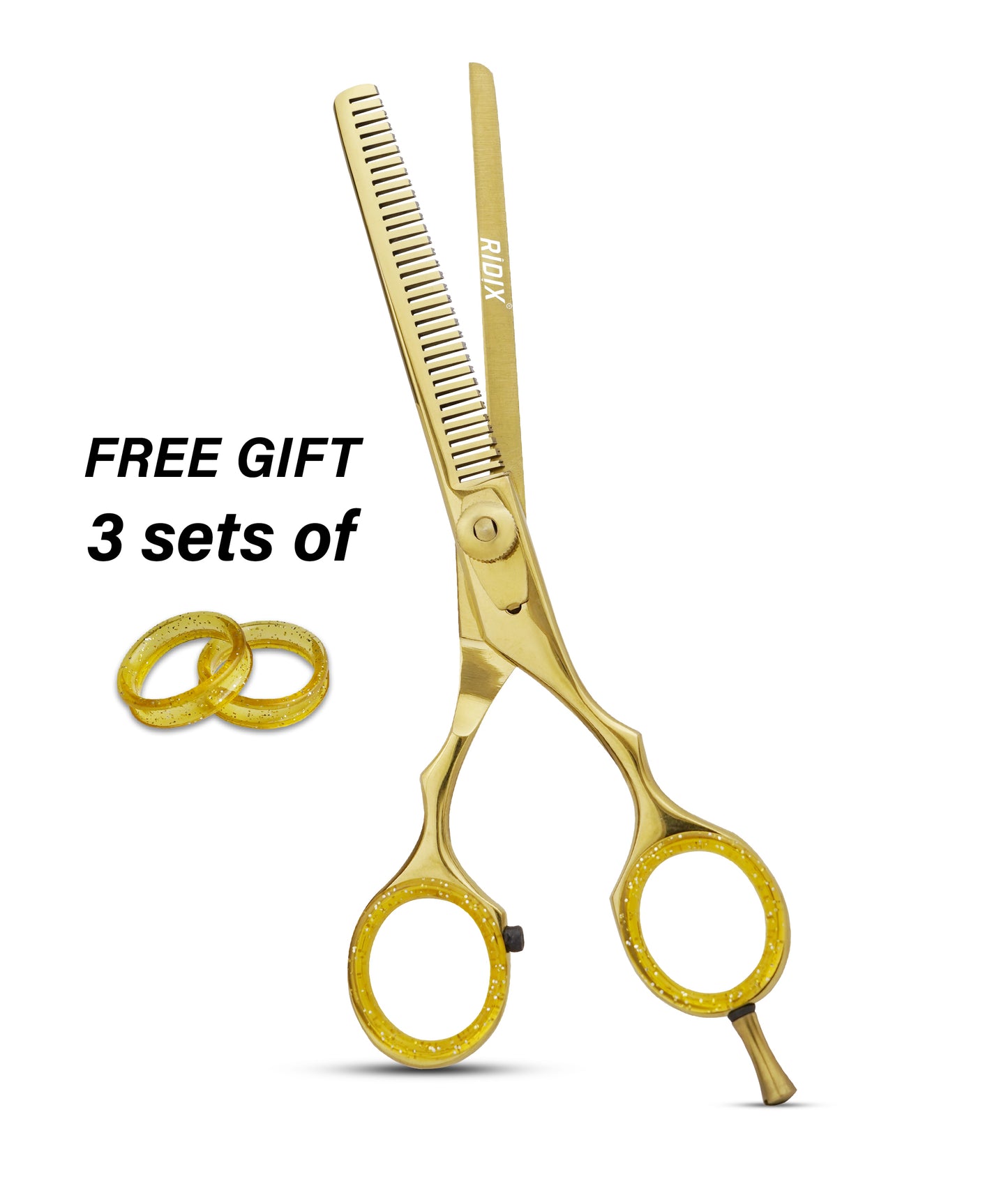 RIDIX ZENCUT Premium Golden & Golden black thinning scissors