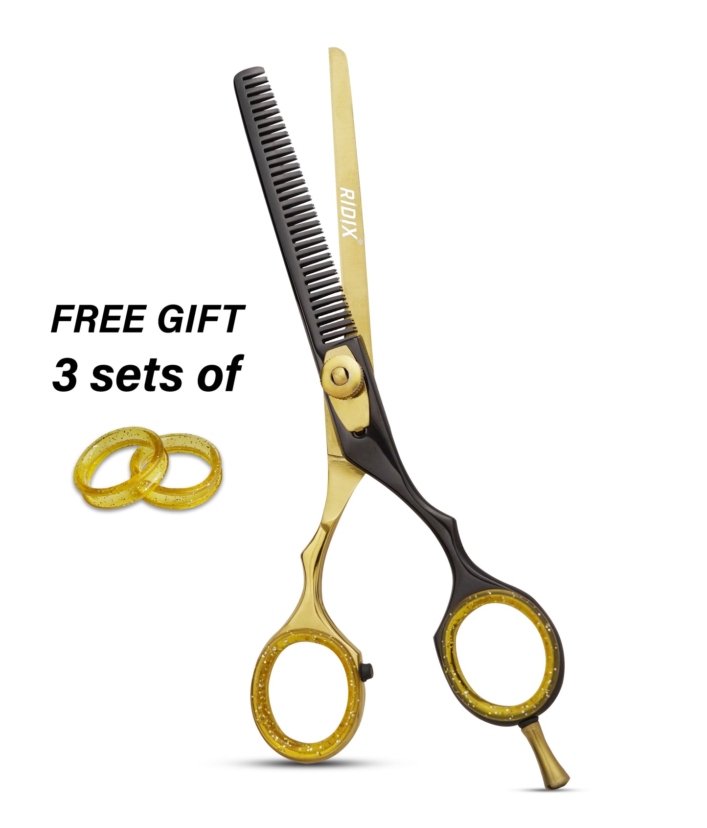 RIDIX ZENCUT Premium Golden & Golden black thinning scissors