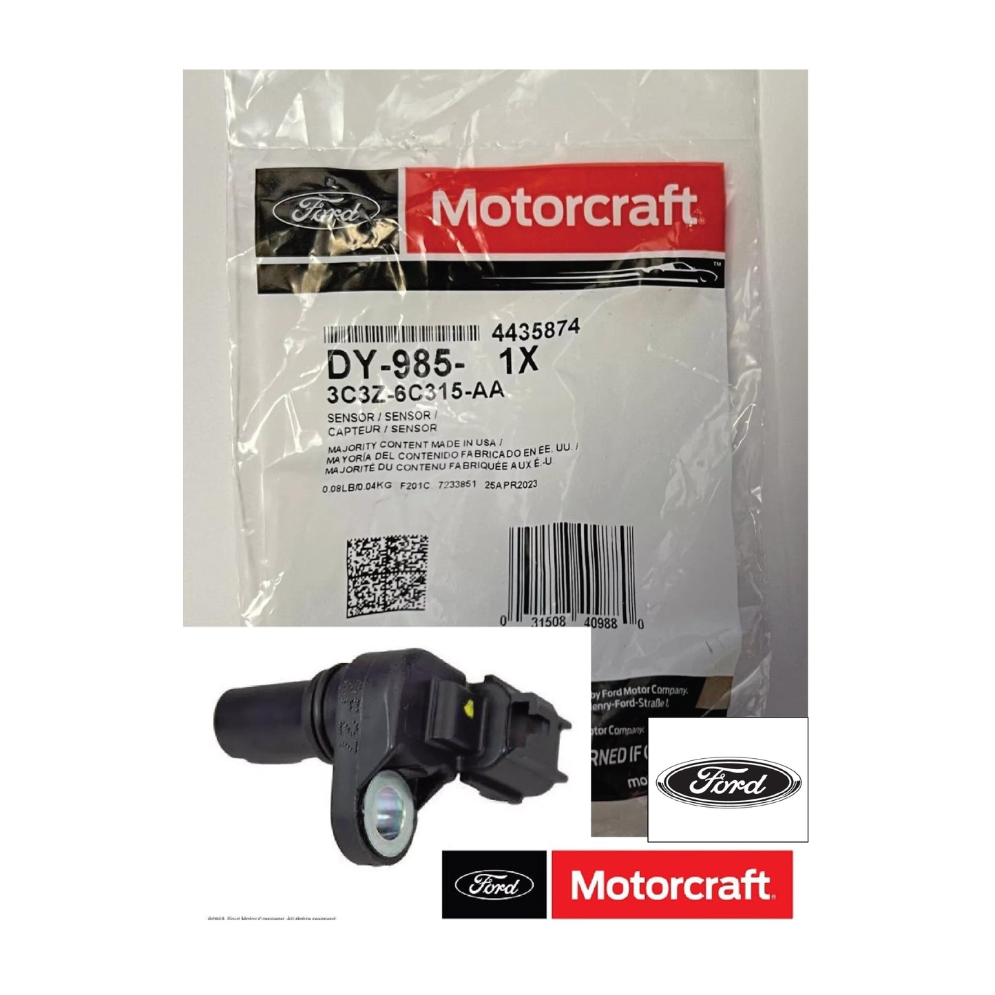 Ford Genuine 3C3Z-6C315-AA Crankshaft Position Sensor DY-985