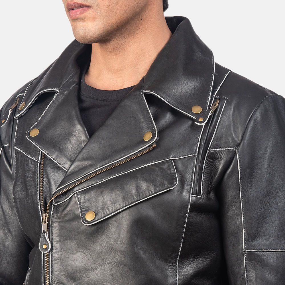 Classic Biker Leather Jacket for Men