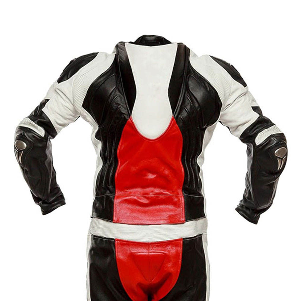Durable Genuine Leather Motorbike Jacket Suits Leather Motorbike Suits