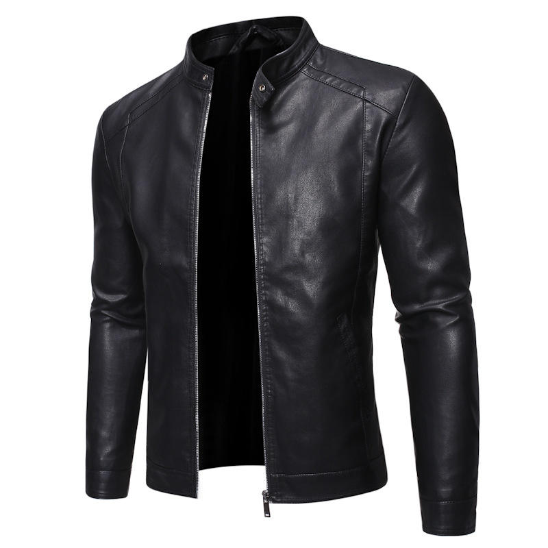 Men's Classic Black Leather Jacket – Premium Quality & Timeless Style