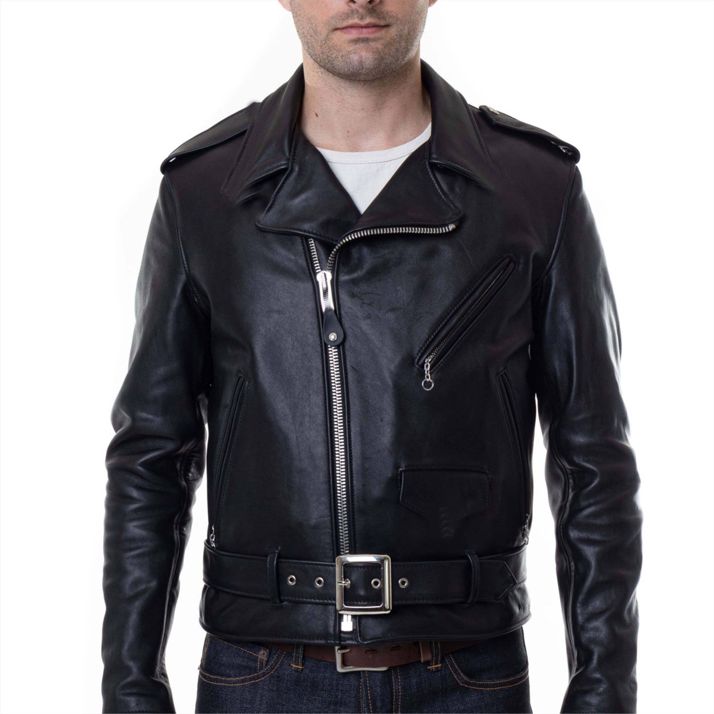 Premium Black Moto Leather Jacket – Modern Biker Style