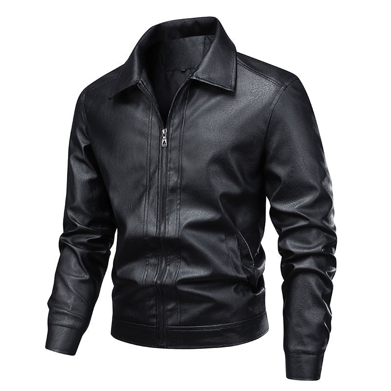 Men's Premium Leather Jacket - Stylish & Durable (Brown/Black)