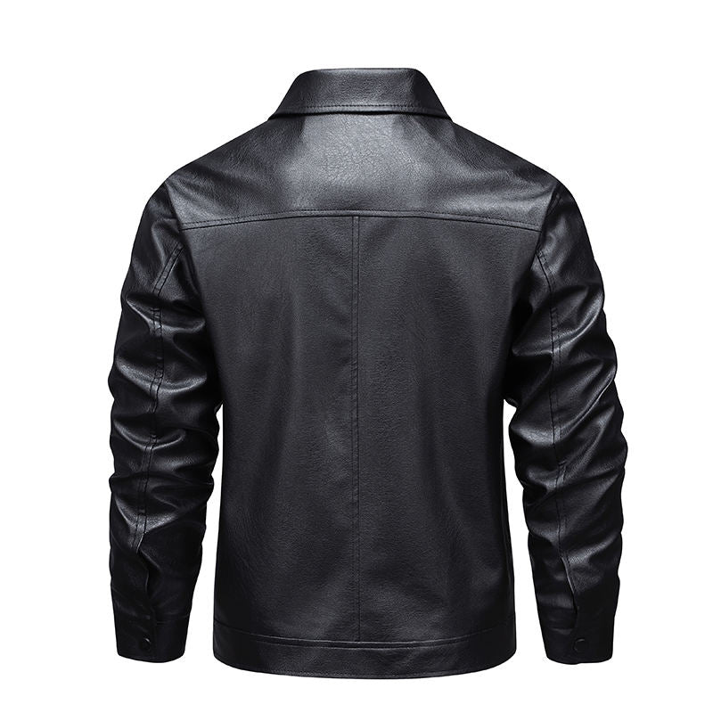 Men's Premium Leather Jacket - Stylish & Durable (Brown/Black)