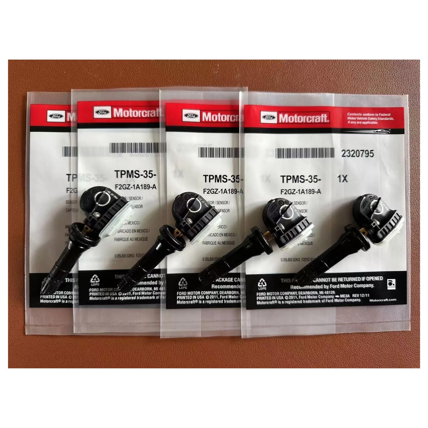 TPMS35 F2GZ-1A189-A 4 Tire Pressure Sensors 2015-20 Ford F-150 Edge Mustang