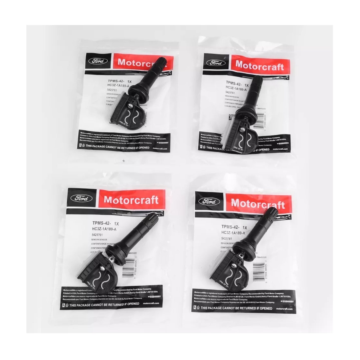 Motorcraft TPMS42 HC3Z-1A189-A Set of 4