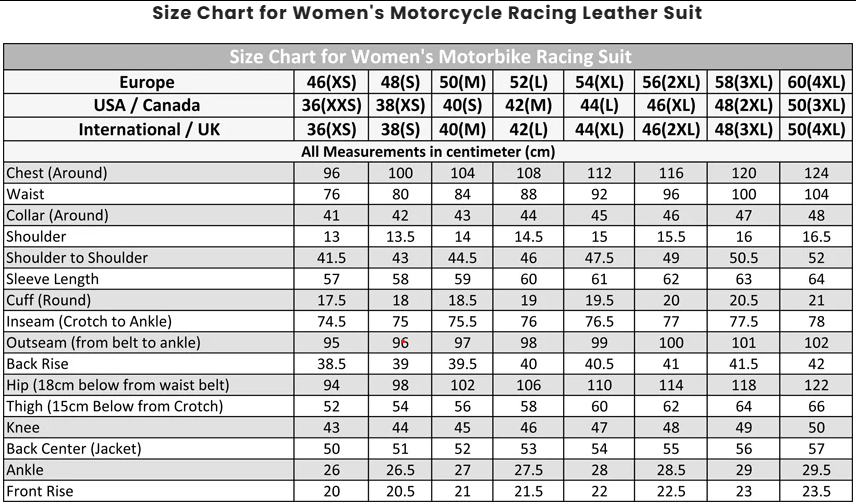 Waterproof & Windbreaker Comfortable Motorbike Training Leather Suit